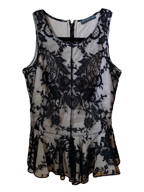 Alexander McQueen Tops - Alexander McQueen Black Lace Shell Top